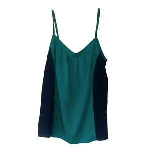 new york and company teal and blue y2k spaghetti strap tank top